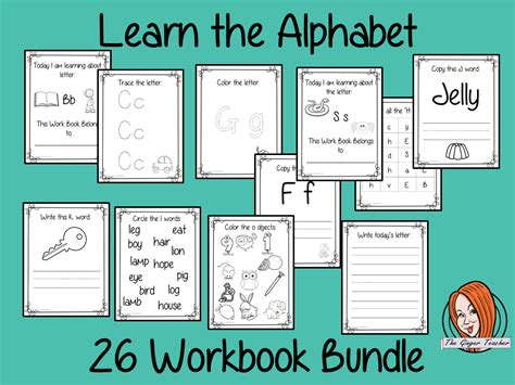 Alphabet Workbook Bundle Teaching Resources