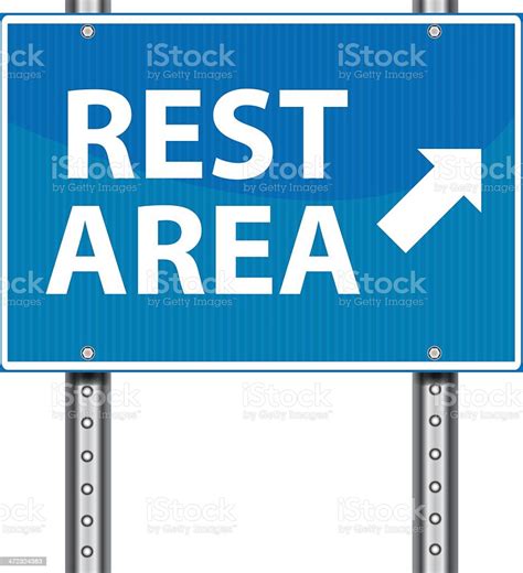 Rest Area Sign Stock Illustration Download Image Now Rest Area