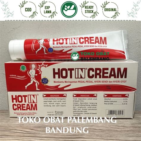 Jual Hot In Cream Tube Gram Hotin Nyeri Otot Pegal Hotin Cream Pegal Nyeri Otot Tidak