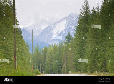 Chilliwack Lake Road Chilliwack British Columbia Canada Stock Photo