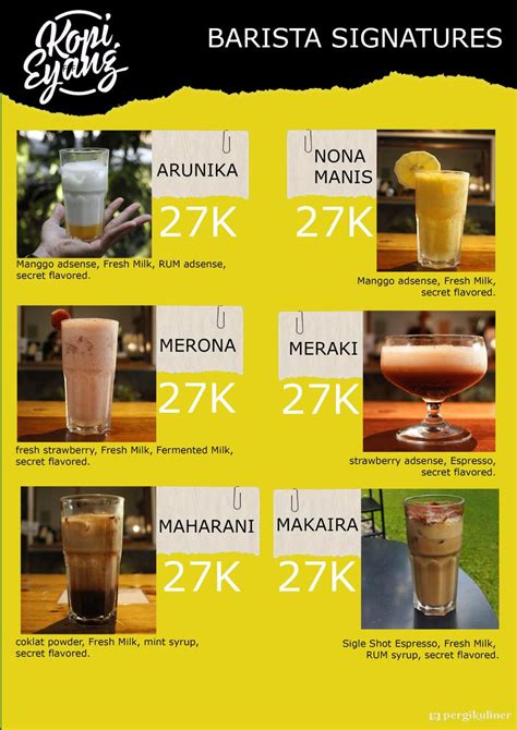 Selalu Diperbarui Menu Kopi Eyang Ciumbuleuit Bandung