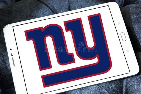 Logotipo Americano Da Equipa De Futebol Dos New York Giants Foto De