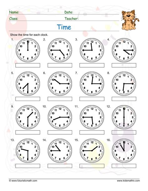 Telling Time 15 Minute Intervals Worksheets Worksheets Day