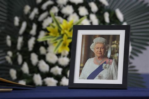 Photo Remembering Queen Elizabeth Ii At British Embassy In Seoul