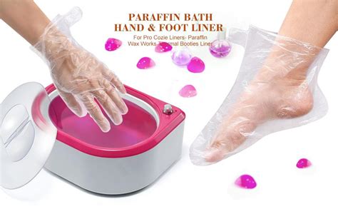 Pcs Paraffin Bath Hand Foot Liner Plastic Disposable Pro Cozies