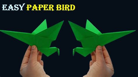 How To Make An Origami Flapping Bird Easy Step By Step Youtube