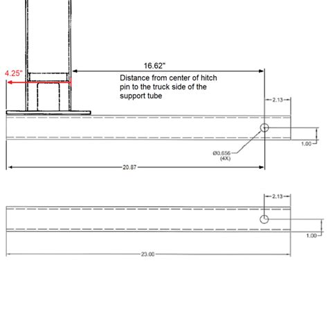 Trailer Hitch Mast Mount Kit With Or Without Tilt Max Gain Systems Inc