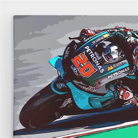 Fabio Quartararo Moto Gp Limited Edition Canvas Art 120x80cm Etsy