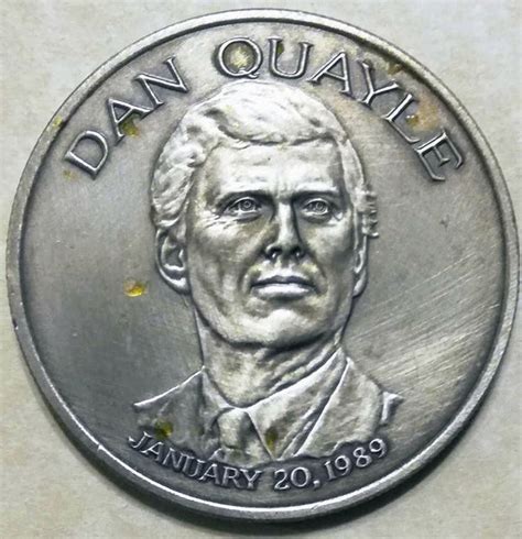 Vice President Dan Quayle 1989 Challenge Coin Rolyat Military