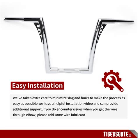 Tigersgate Fat Chrome Rise Ape Hangers Handlebar Inch Z Bar