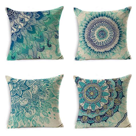 Bohemia Chair Sofa Pillow Cover Decorative Mandala Pillow Case Linen