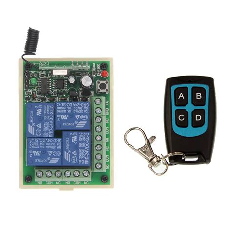 DC 12V 24V 4 CH 4CH RF Wireless Remote Control Switch System