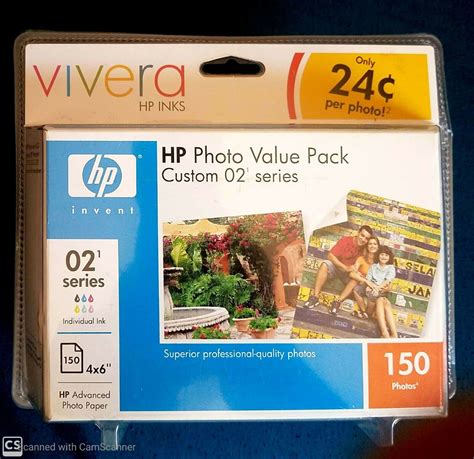 HP Photo Value Pack Custom 02 Series EBay