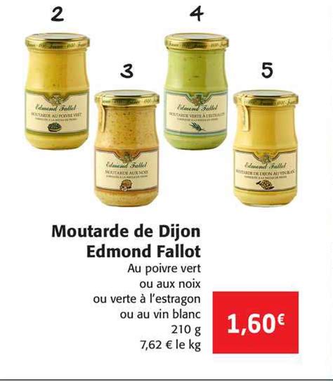 Offre Moutarde De Dijon Edmond Fallot Chez Colruyt