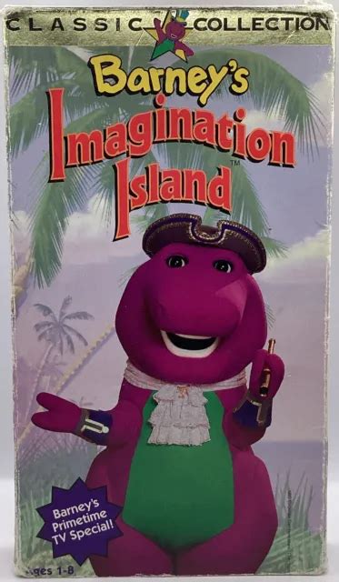 BARNEY BARNEY S Imagination Island VHS 1994 White Tape Buy 2 Get 1