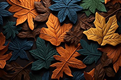 premium photo elegant fall foliage design