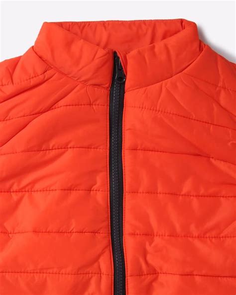 Quilted Zip Front Gilet Jacket Jiomart