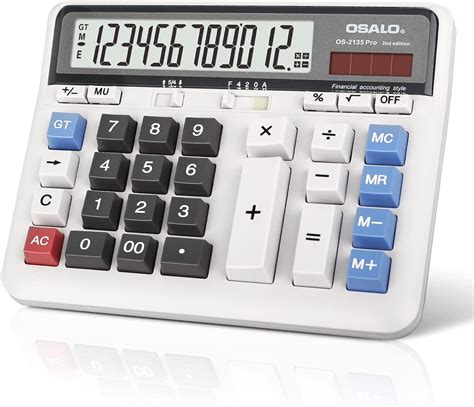 Pendancy Calculadora De Escritorio Pantalla Lcd Extra Grande