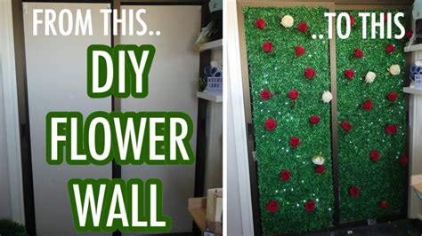 How To Make A Flower Wall Cerise1307 Youtube