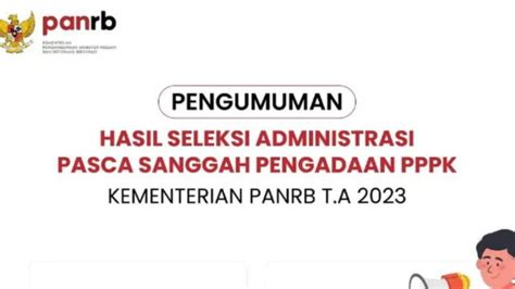 KemenPAN RB Rilis Hasil Sanggah PPPK 2023 Ini Linknya