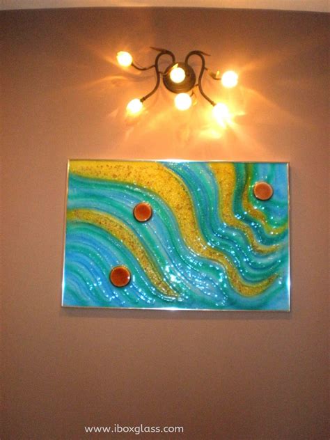 Fused Glass Design With Colors Fused Glass Painting Glass Painting