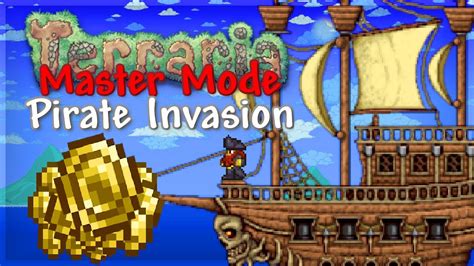 How To Defeat Pirate Invasion In Terraria Master Mode Youtube