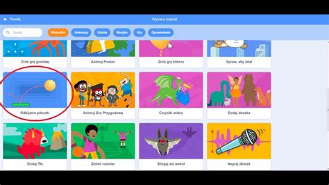scratch odbijanie piłeczki YouTube