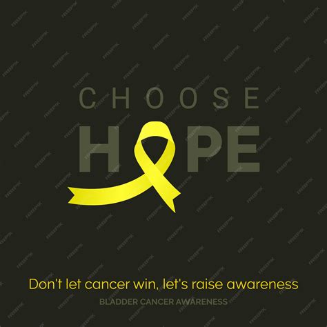 Premium Vector Bladder Cancer Awareness Design Template A Beacon Of Hope