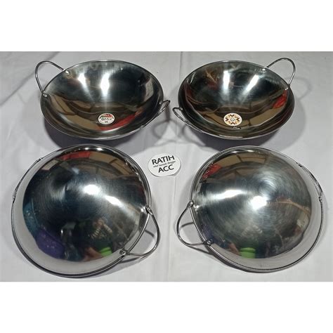 Jual Wajan Kuali Stainless Steel Bmw Penggorengan Kirchen Ware Wok Pan