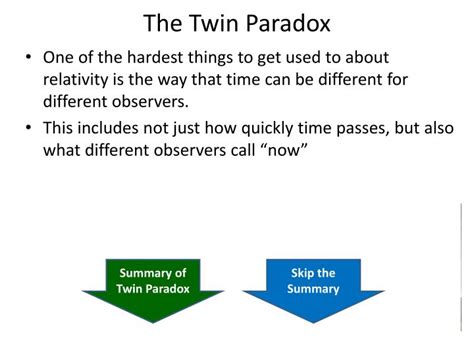 Ppt The Twin Paradox Powerpoint Presentation Id 3488476