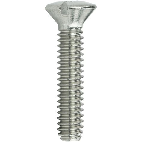 Slotted Oval Head Countersunk Machine Screws Stainless Steel