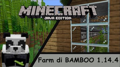 Farm di bambù Bamboo farm Minecraft 1 14 4 YouTube