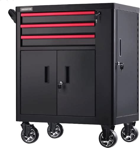 Toolbox For Home 3 Drawer Rolling Tool Cabinet Rolling Garage