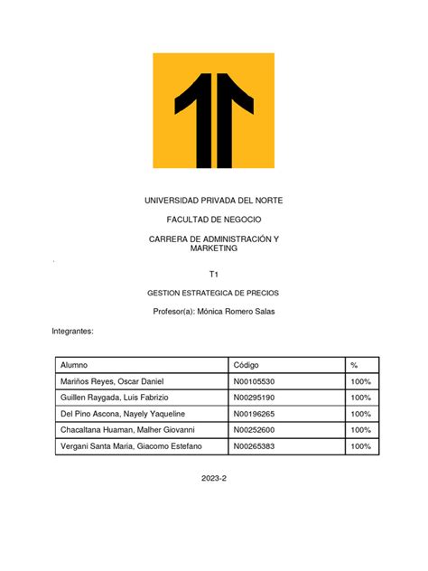 T1 Gestion Estrategica De Precios Pdf