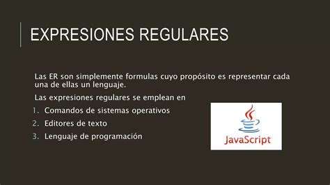 Exposicion 2 Expresiones Regulares PPT