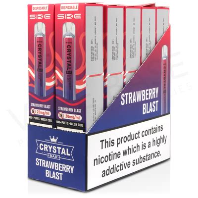 Strawberry Blast Crystal Bar Disposable Vape Crystal Bar Disposable