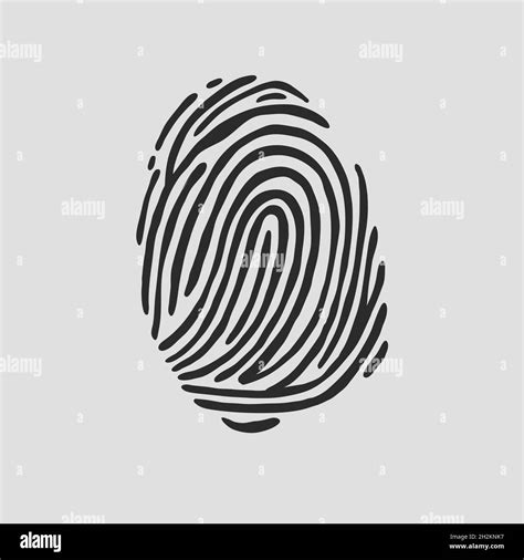 Thumb Print Fingerprint Vector Illustration Eps 10 Stock Vector Image