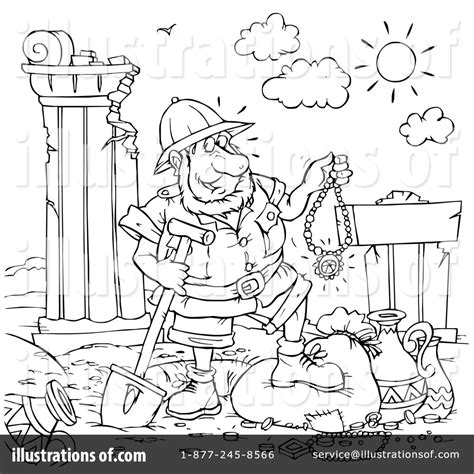 Archaeology Clipart #73724 - Illustration by Alex Bannykh