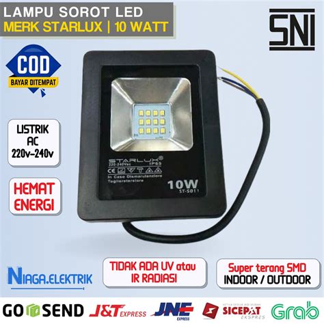 Jual Lampu Sorot Led Listrik Tembak Taman Outdoor Indoor Flood Light