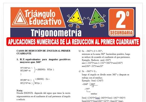 Aplicaciones Num Ricas De La Reducci N Al Primer Cuadrante Para Segundo