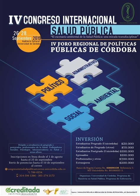 Iv Congreso Internacional De Salud PÚblica Universidad De Córdoba