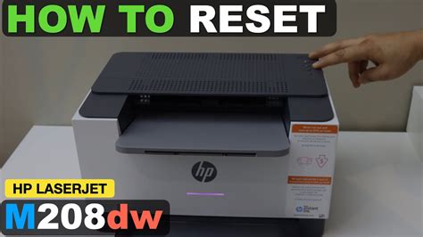 Hp Laserjet M Dw Printer Reset To Factory Defaults Youtube