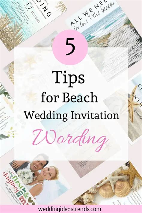 Wording For Beach Wedding Invitation wedding ideas