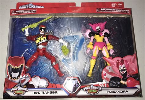 New Power Rangers Dino Supercharged Poisandra Red Good Vs Evil Action Figures 1910106163