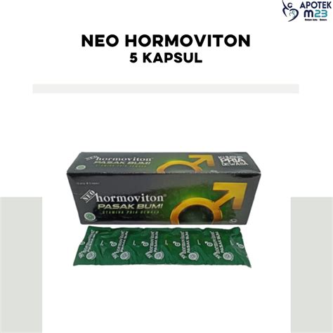 Jual Neo Hormoviton Pasak Bumi Strip Isi Stamina Pria Dewasa Shopee