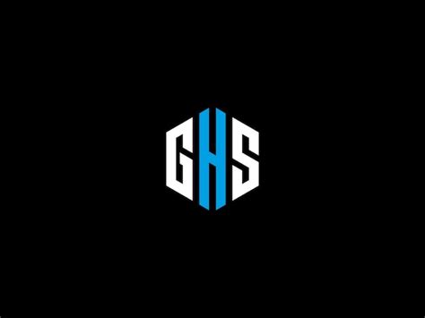 Premium Vector | Black and white logo with the title'ghs