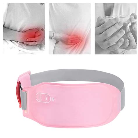 USB Rechargeable Abdominal Heating Massage Belt Relieve Menstrual