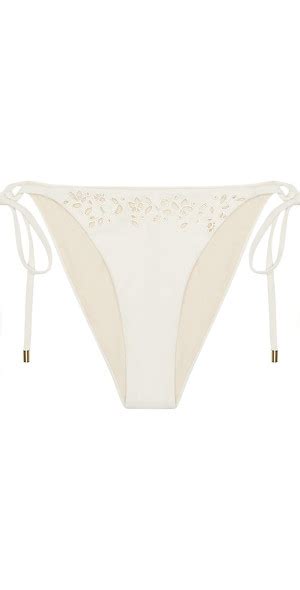 Peony Women S Memoir Embroidered String Bikini Bottom