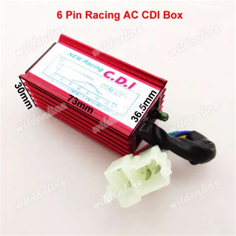 6 Pin Racing Ac Cdi Box 50cc 110cc 125 150 250 Cc Chinese Atv Quad Dirt