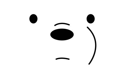 Download We Bare Bears Ice Bear Face Wallpaper